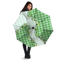 Green Hawaii Palaka Umbrella Maile Pikake Honohono Orchid Lei