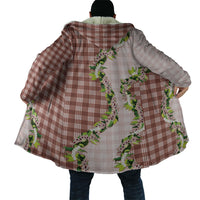 Mocha Hawaii Palaka Cloak Maile Pikake Honohono Orchid Lei