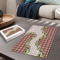 Mocha Hawaii Palaka Puzzle Maile Pikake Honohono Orchid Lei