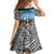 Personalised Happy 50th Fiji Day Family Matching Summer Maxi Dress and Hawaiian Shirt Forever Fiji With Tapa Tribal Pattern