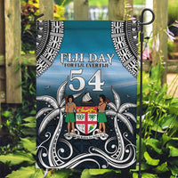 Happy 54th Fiji Day Garden Flag Forever Fiji With Tapa Tribal Pattern