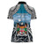 Personalised Happy 50th Fiji Day Women Polo Shirt Forever Fiji With Tapa Tribal Pattern