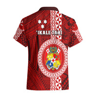 Tonga Rugby Hawaiian Shirt World Cup 2023 Coat Of Arms Ngatu Pattern LT05 - Polynesian Pride