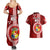 Custom Tonga Rugby Couples Matching Summer Maxi Dress and Hawaiian Shirt World Cup 2023 Coat Of Arms Ngatu Pattern LT05 - Polynesian Pride