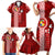 Custom Tonga Rugby Family Matching Short Sleeve Bodycon Dress and Hawaiian Shirt World Cup 2023 Coat Of Arms Ngatu Pattern LT05 - Polynesian Pride