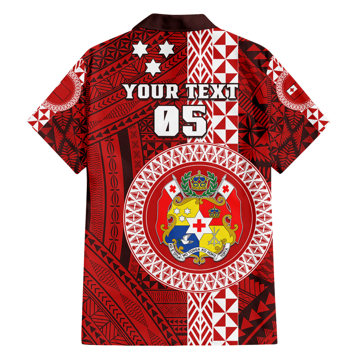 Custom Tonga Rugby Kid Hawaiian Shirt World Cup 2023 Coat Of Arms Ngatu Pattern LT05 - Polynesian Pride