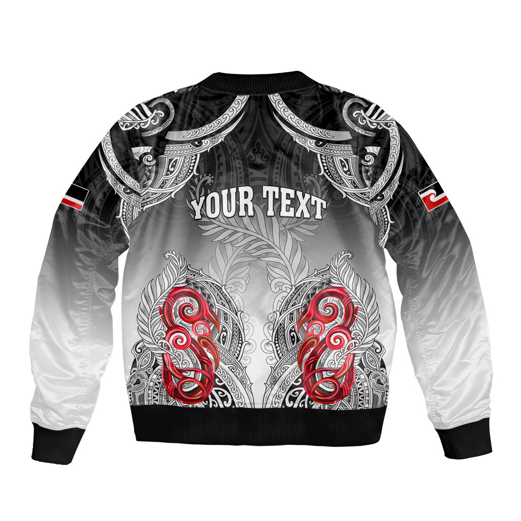 Personalised New Zealand Waitangi Day Bomber Jacket Aotearoa Te Ra O Waitangi Manaia Maori Pattern LT05 - Polynesian Pride