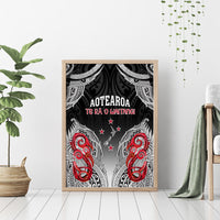 New Zealand Waitangi Day Canvas Wall Art Aotearoa Te Ra O Waitangi Manaia Maori Pattern LT05 - Polynesian Pride