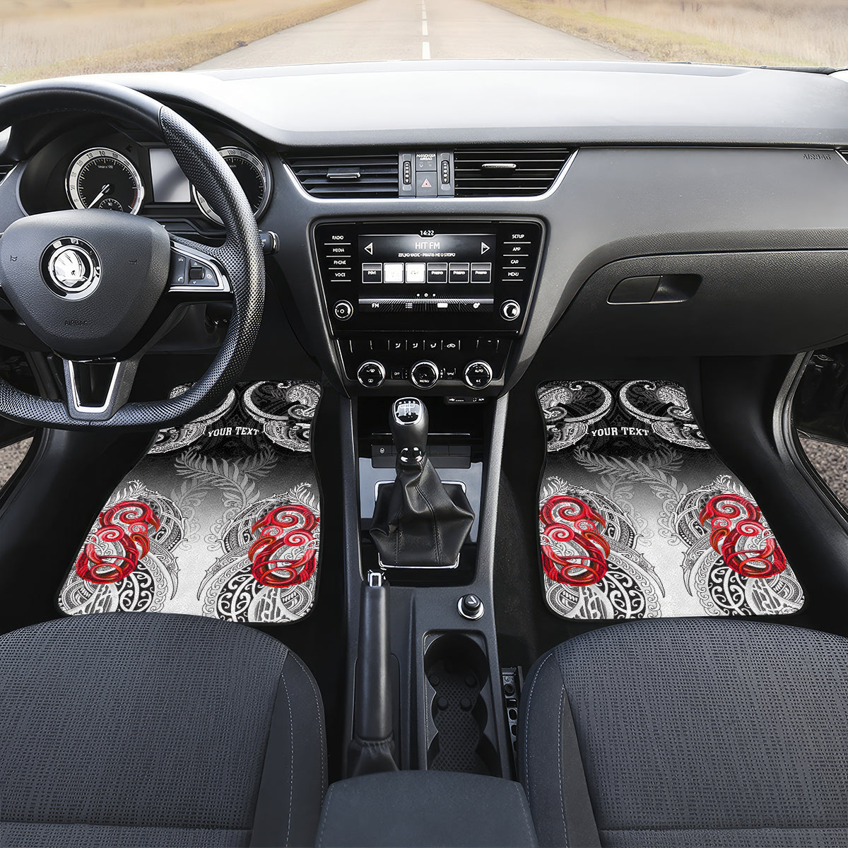 Personalised New Zealand Waitangi Day Car Mats Aotearoa Te Ra O Waitangi Manaia Maori Pattern LT05 - Polynesian Pride