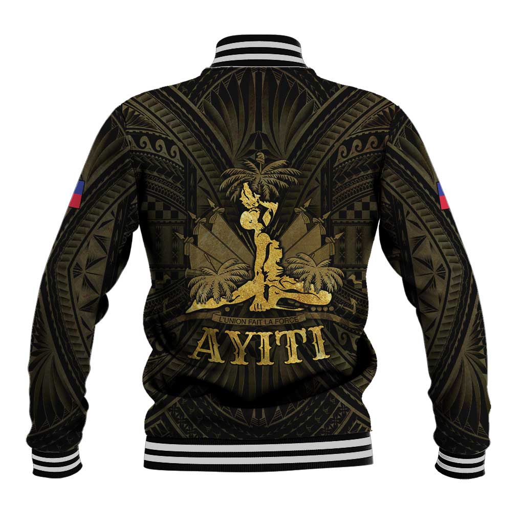 Haiti 1804 Baseball Jacket Polynesian Gold Neg Maron