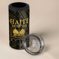 Haiti 1804 4 in 1 Can Cooler Tumbler Polynesian Gold Neg Maron