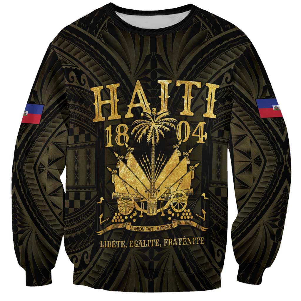 Haiti 1804 Sweatshirt Polynesian Gold Neg Maron