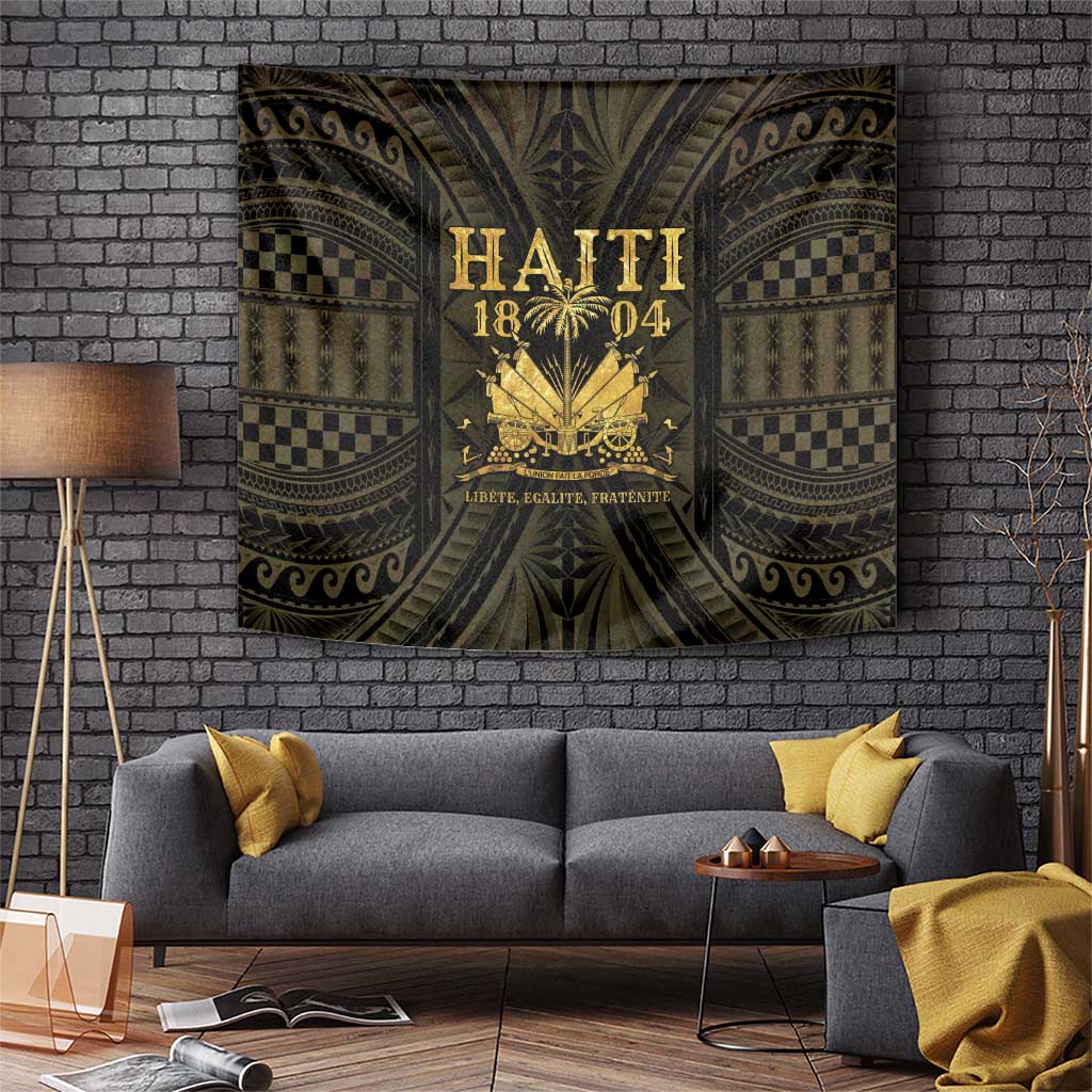 Haiti 1804 Tapestry Polynesian Gold Neg Maron LT05 Gold - Polynesian Pride