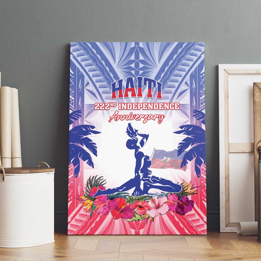 Haiti Independence Day Canvas Wall Art Neg Maron Polynesian Style LT05