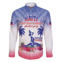 Personalised Haiti Independence Day Family Matching Puletasi and Hawaiian Shirt Neg Maron Polynesian Style LT05