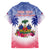 Personalised Haiti Independence Day Family Matching Short Sleeve Bodycon Dress and Hawaiian Shirt Neg Maron Polynesian Style LT05