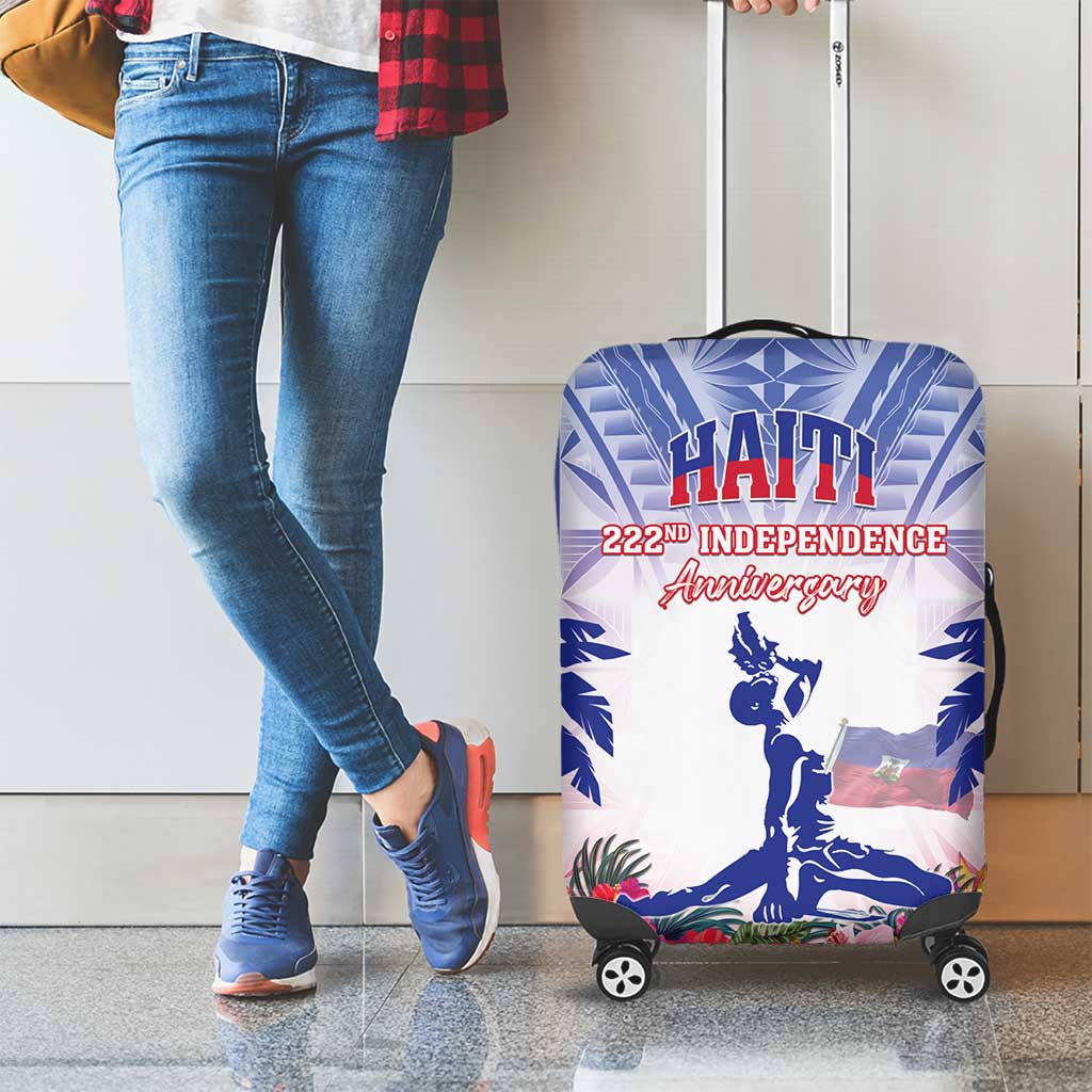 Haiti Independence Day Luggage Cover Neg Maron Polynesian Style LT05