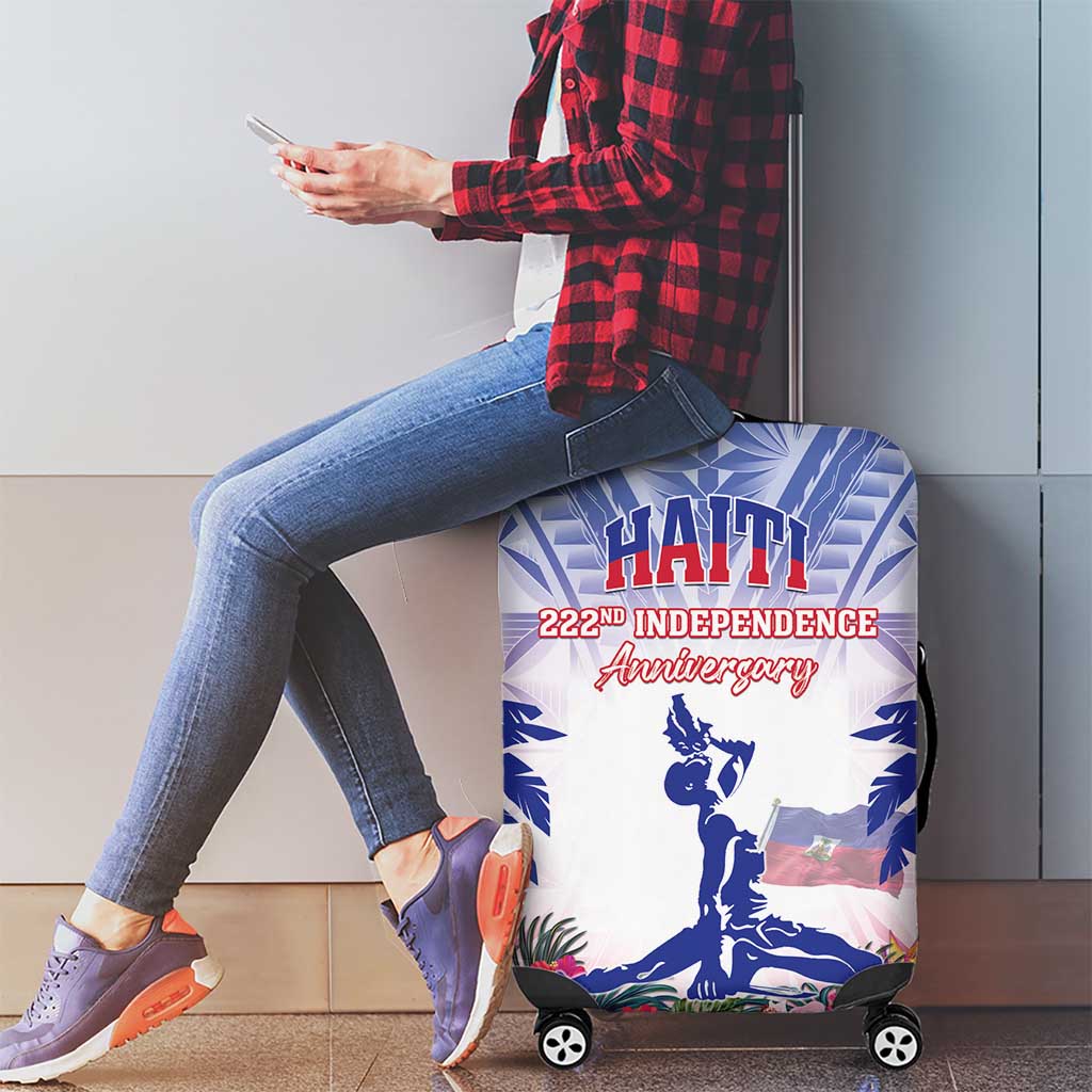 Haiti Independence Day Luggage Cover Neg Maron Polynesian Style LT05