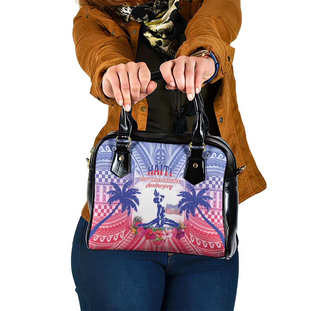 Haiti Independence Day Shoulder Handbag Neg Maron Polynesian Style LT05 One Size Blue - Polynesian Pride