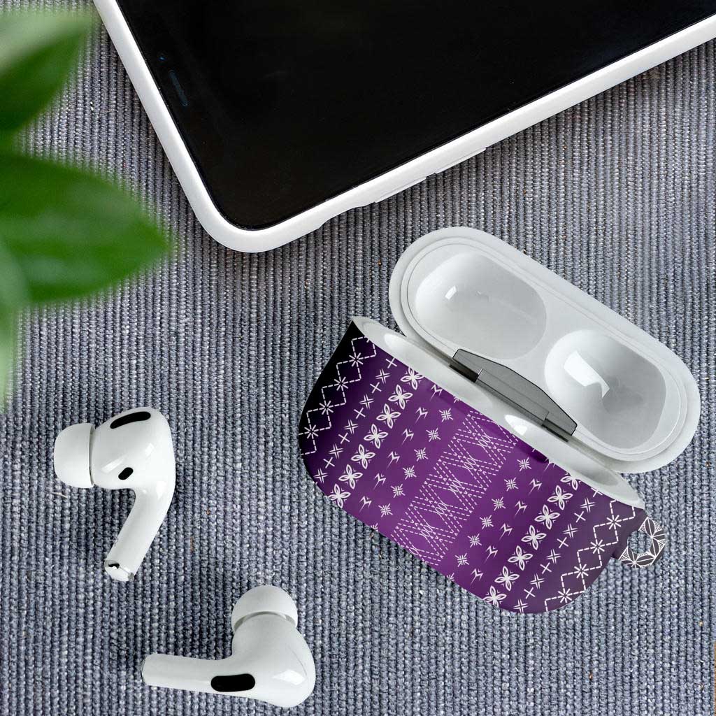 Purple Samoa Malu Tattoo Inspired AirPods Case - Polynesian Pride