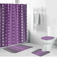 Purple Samoa Malu Tattoo Inspired Bathroom Set - Polynesian Pride