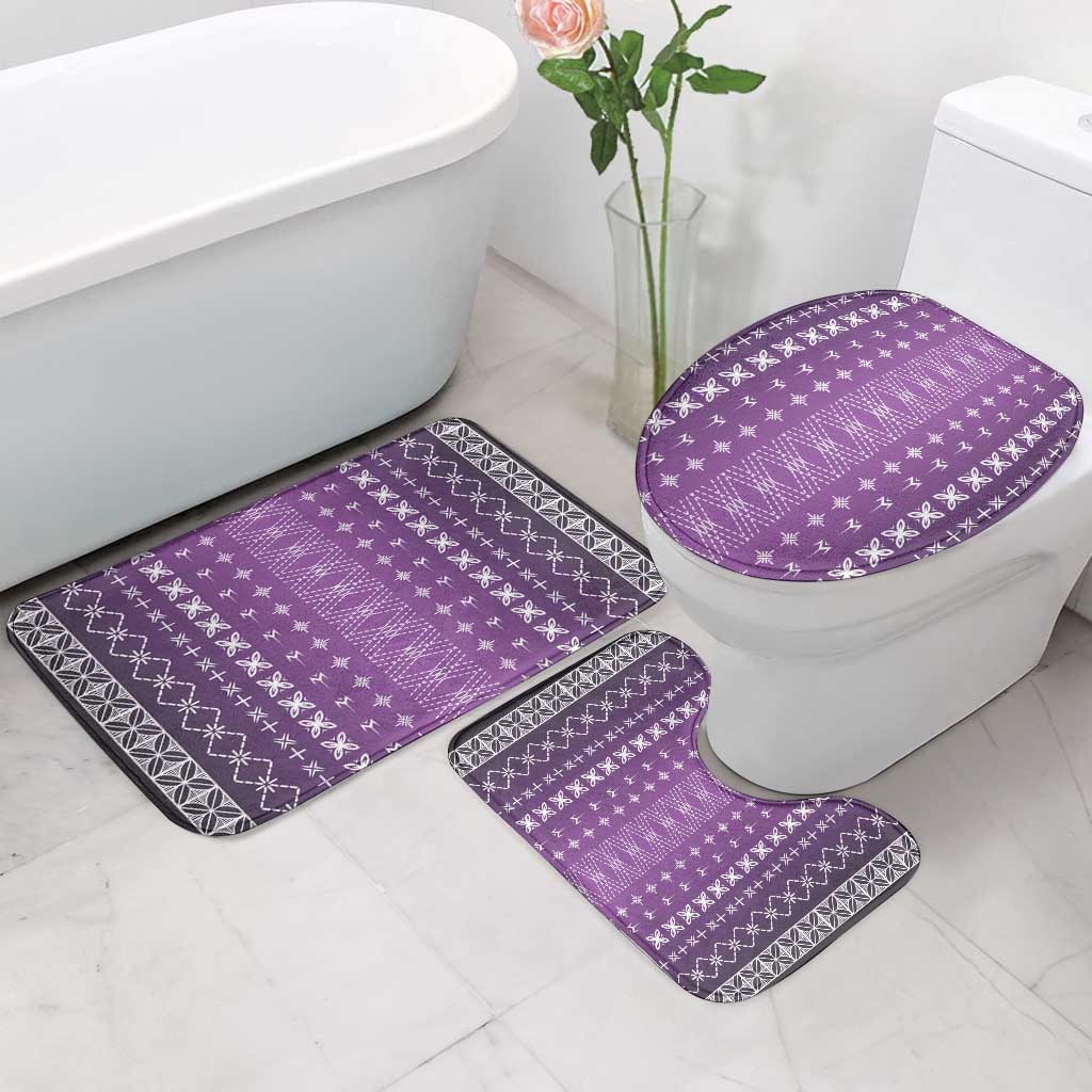 Purple Samoa Malu Tattoo Inspired Bathroom Set - Polynesian Pride