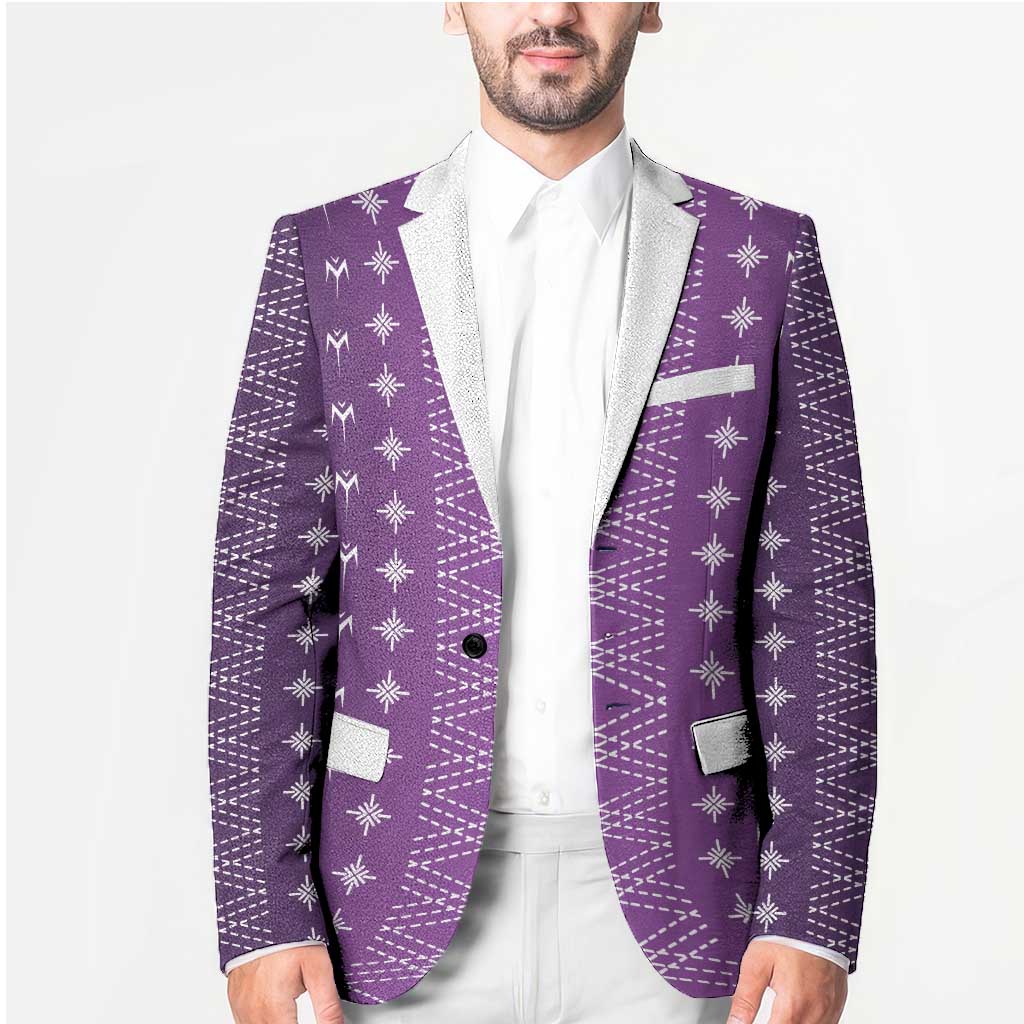 Purple Samoa Malu Tattoo Inspired Blazer - Polynesian Pride