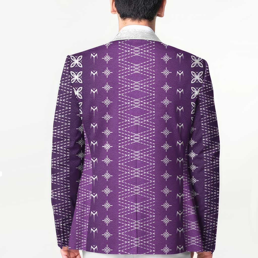 Purple Samoa Malu Tattoo Inspired Blazer - Polynesian Pride