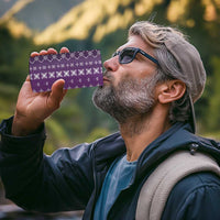 Purple Samoa Malu Tattoo Inspired 4 in 1 Can Cooler Tumbler - Polynesian Pride