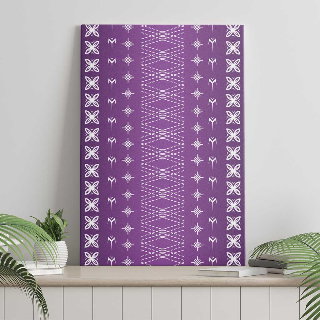 Purple Samoa Malu Tattoo Inspired Canvas Wall Art - Polynesian Pride