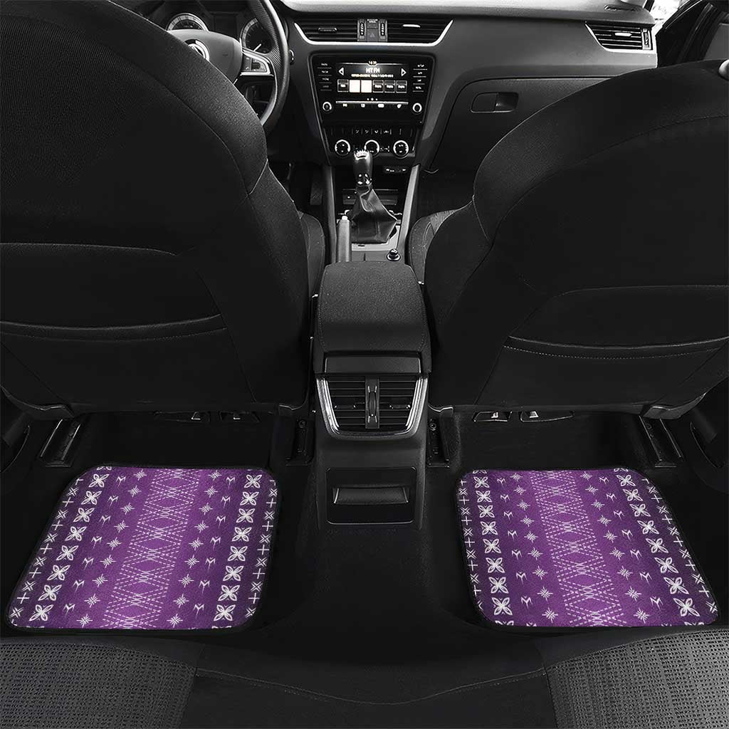 Purple Samoa Malu Tattoo Inspired Car Mats - Polynesian Pride