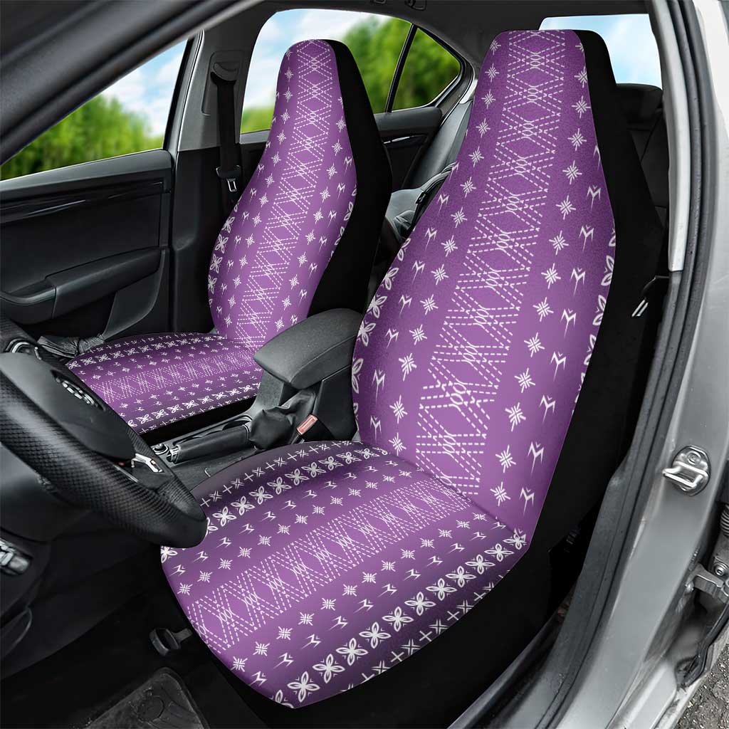 Purple Samoa Malu Tattoo Inspired Car Seat Cover - Polynesian Pride