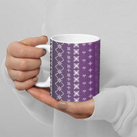 Purple Samoa Malu Tattoo Inspired Ceramic Mug - Polynesian Pride