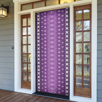 Purple Samoa Malu Tattoo Inspired Door Cover - Polynesian Pride