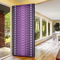 Purple Samoa Malu Tattoo Inspired Door Cover - Polynesian Pride