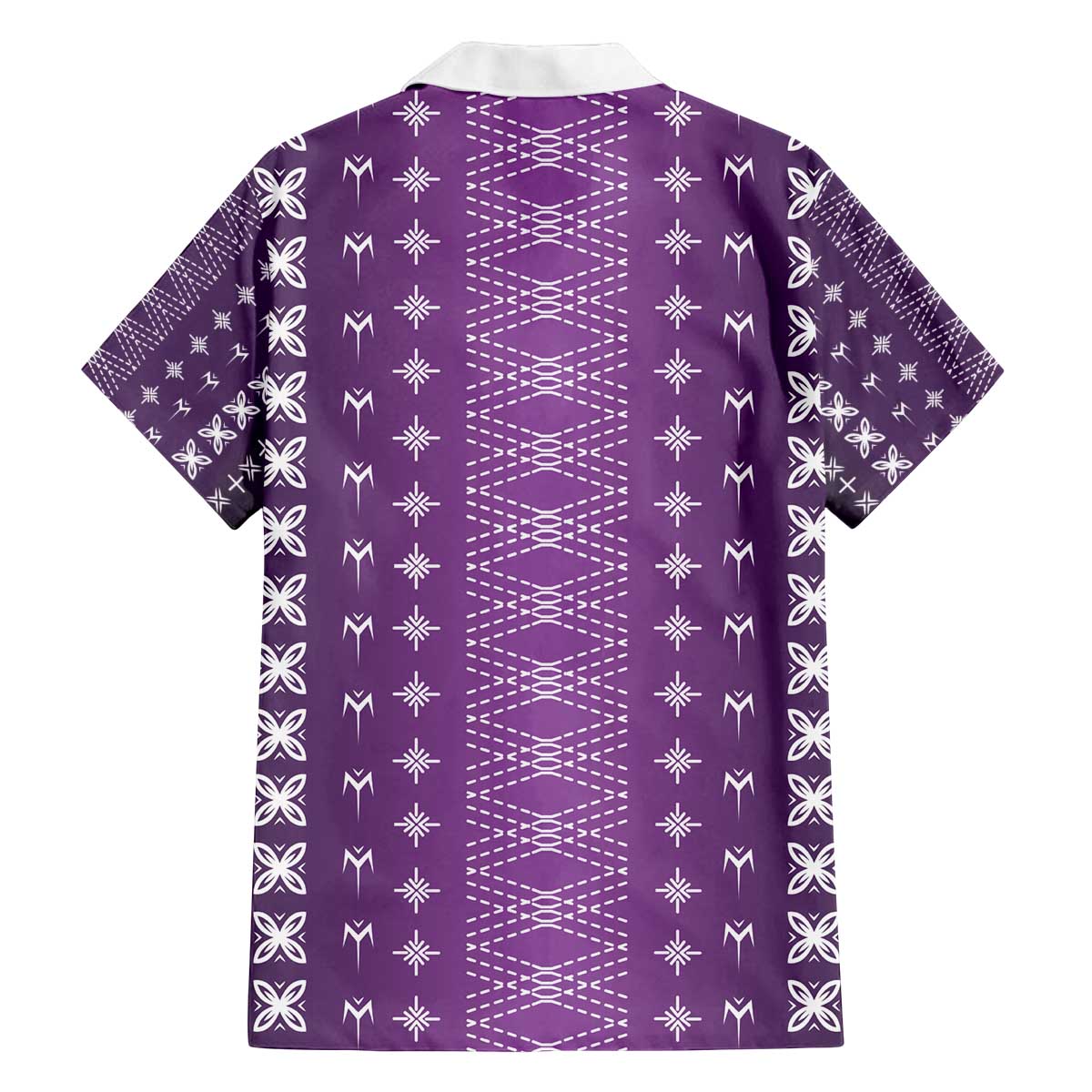 Purple Samoa Malu Tattoo Inspired Family Matching Off The Shoulder Long Sleeve Dress and Hawaiian Shirt - Polynesian Pride
