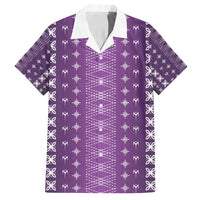Purple Samoa Malu Tattoo Inspired Family Matching Summer Maxi Dress and Hawaiian Shirt - Polynesian Pride
