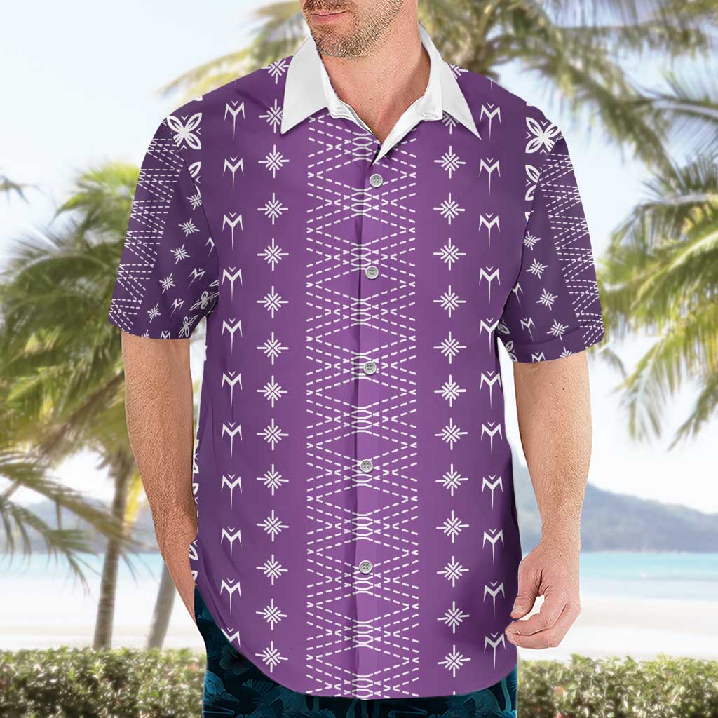 Purple Samoa Malu Tattoo Inspired Hawaiian Shirt - Polynesian Pride