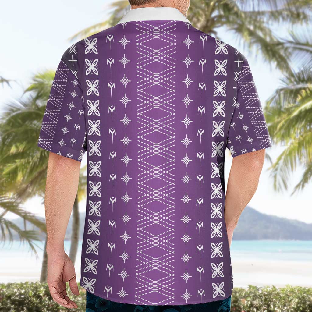 Purple Samoa Malu Tattoo Inspired Hawaiian Shirt - Polynesian Pride