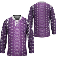 Purple Samoa Malu Tattoo Inspired Hockey Jersey - Polynesian Pride