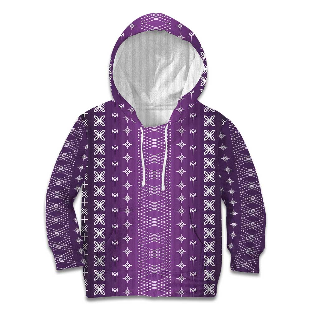Purple Samoa Malu Tattoo Inspired Kid Hoodie LT05 Hoodie Purple - Polynesian Pride