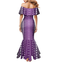 Purple Samoa Malu Tattoo Inspired Mermaid Dress - Polynesian Pride