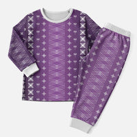 Purple Samoa Malu Tattoo Inspired Christmas Pajama Set - Polynesian Pride