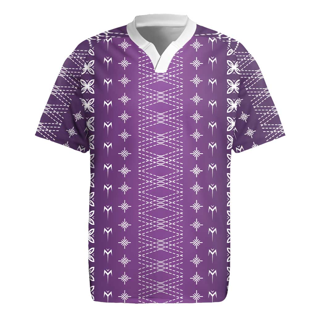 Purple Samoa Malu Tattoo Inspired Rugby Jersey - Polynesian Pride