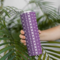 Purple Samoa Malu Tattoo Inspired Skinny Tumbler - Polynesian Pride