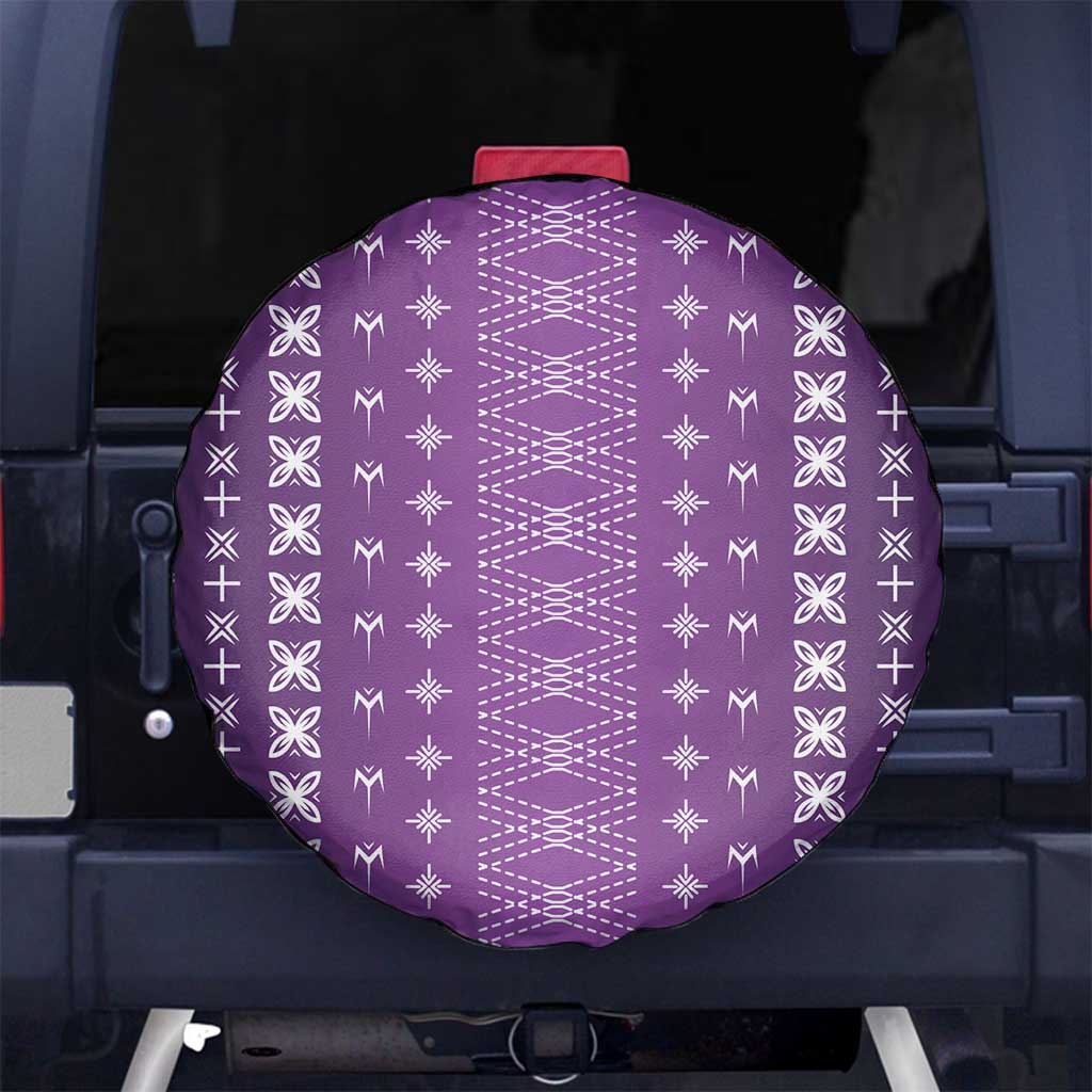 Purple Samoa Malu Tattoo Inspired Spare Tire Cover LT05 No hole Purple - Polynesian Pride