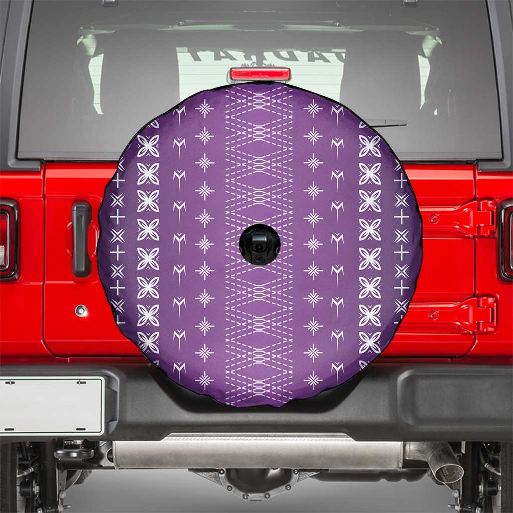 Purple Samoa Malu Tattoo Inspired Spare Tire Cover LT05 - Polynesian Pride