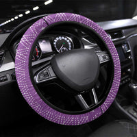Purple Samoa Malu Tattoo Inspired Steering Wheel Cover LT05 Universal Fit Purple - Polynesian Pride