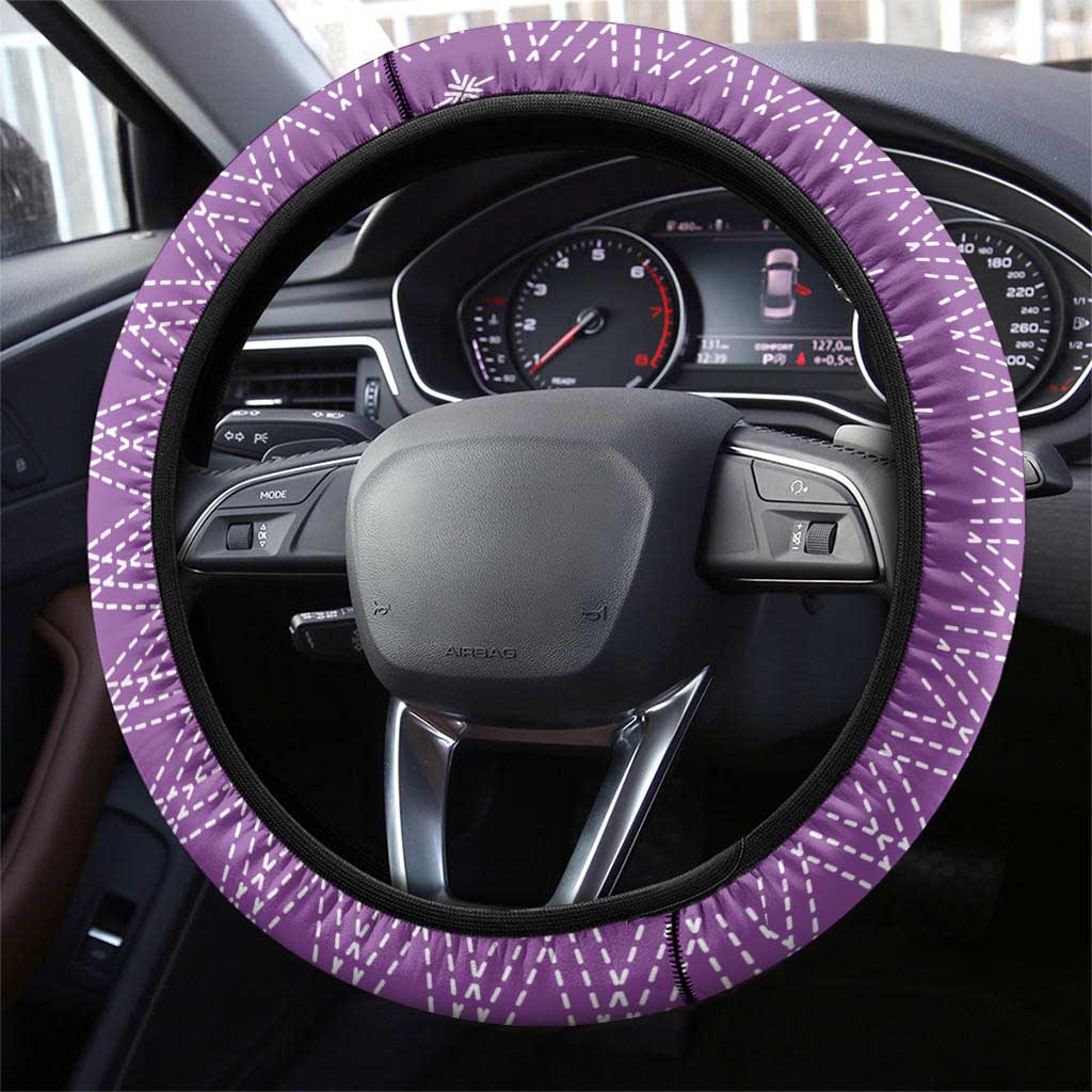 Purple Samoa Malu Tattoo Inspired Steering Wheel Cover LT05 - Polynesian Pride