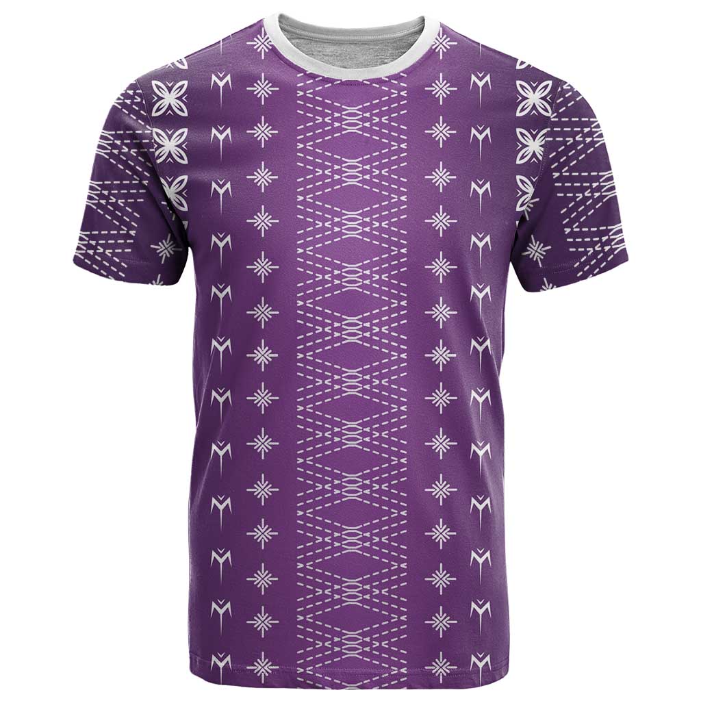 Purple Samoa Malu Tattoo Inspired T Shirt LT05 Purple - Polynesian Pride
